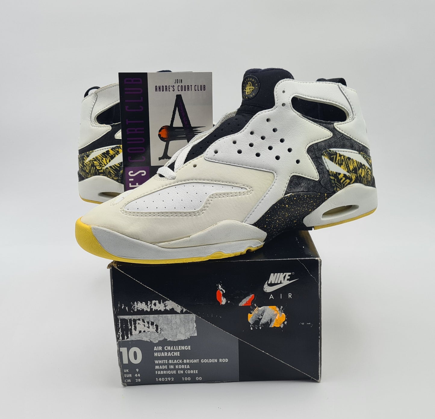 *NEW* Vintage 1992 Nike Air Tech Challenge Huarache Andre Agassi UK 9 / EUR 44