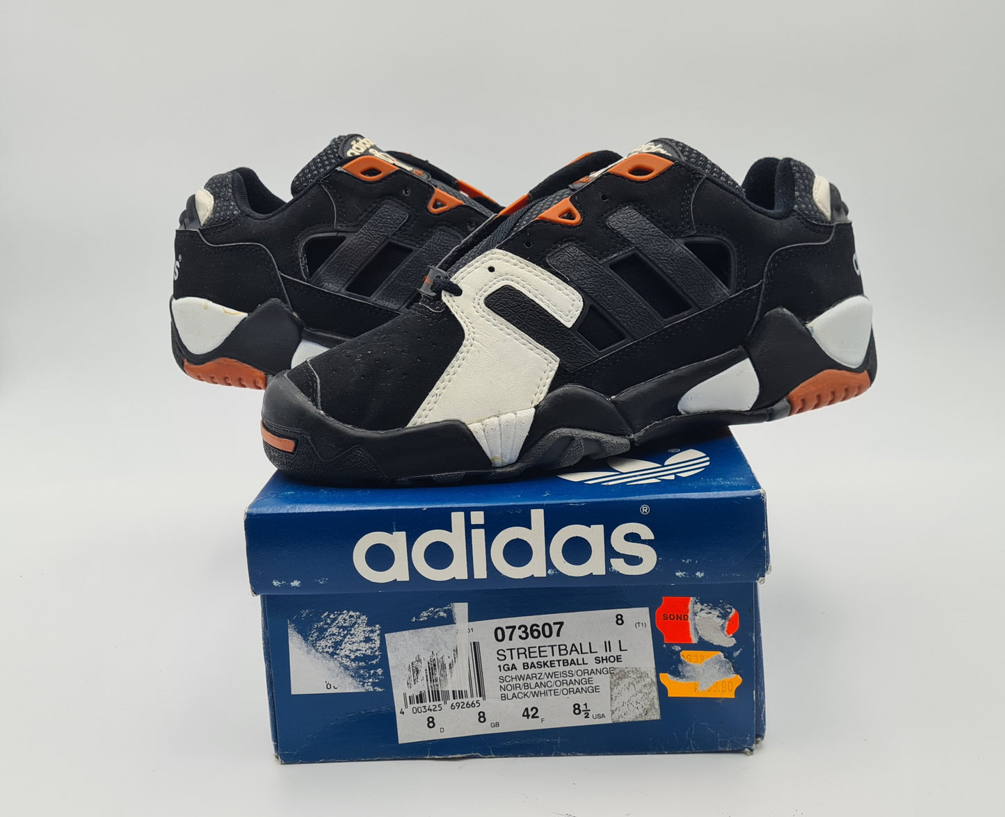*NEW* Vintage 1993 Adidas Streetball II Low UK 8 / EUR 42