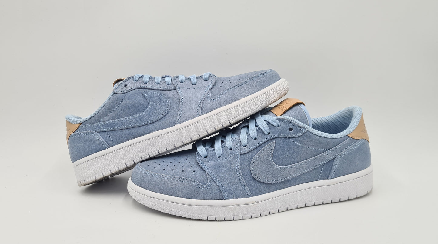*VGC* 2017 Nike Air Jordan 1 Retro Low OG Ice Blue Size UK 8 / EUR 42,5
