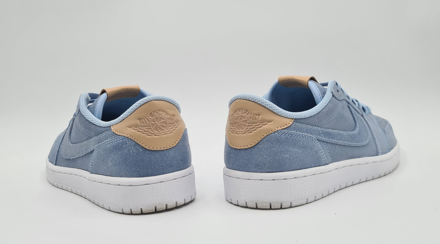 *VGC* 2017 Nike Air Jordan 1 Retro Low OG Ice Blue Size UK 8 / EUR 42,5