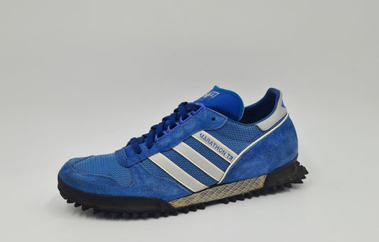 *VGC* Vintage 1980s Adidas Marathon TR Blue UK 9.5 / EUR 44