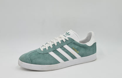 *Good condition* 2016 Adidas Gazelle Retro Mint Green Size UK 12 / EUR 47 1/3
