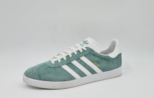 *Good condition* 2016 Adidas Gazelle Retro Mint Green Size UK 12 / EUR 47 1/3