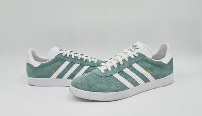 *Good condition* 2016 Adidas Gazelle Retro Mint Green Size UK 12 / EUR 47 1/3