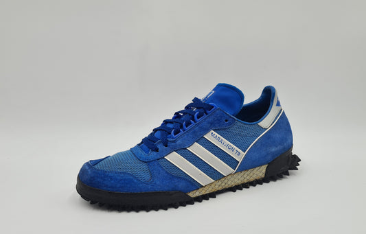 *VGC* Vintage 1980s Adidas Marathon TR Blue UK 9.5 / EUR 44