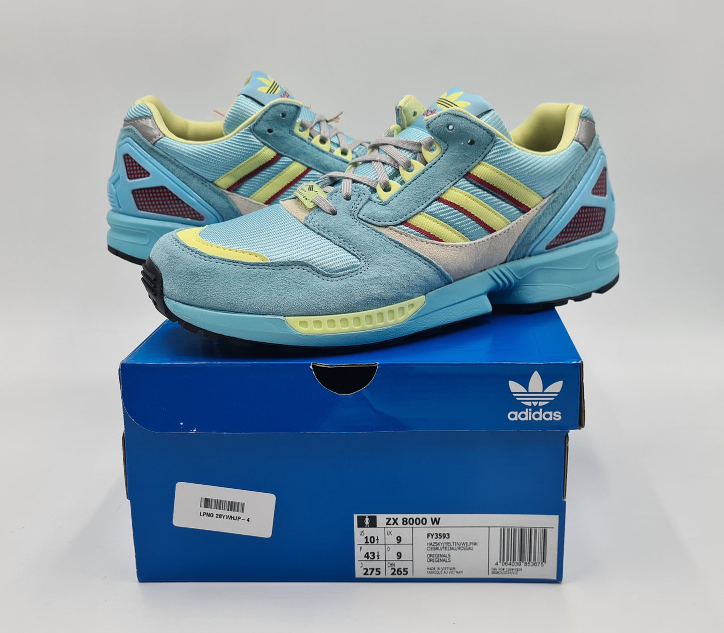 *NEW* 2020 Adidas ZX 8000 W Aqua UK 9 / EUR 43 1/3 #3