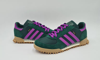 *LIKE NEW* 2023 Adidas Marathon TR Cordura Green / Purple UK 9.5 / EUR 44