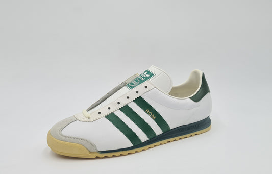 *NEU* Vintage 1980er Adidas Rom mit grünen Streifen UK 8 / EUR 42