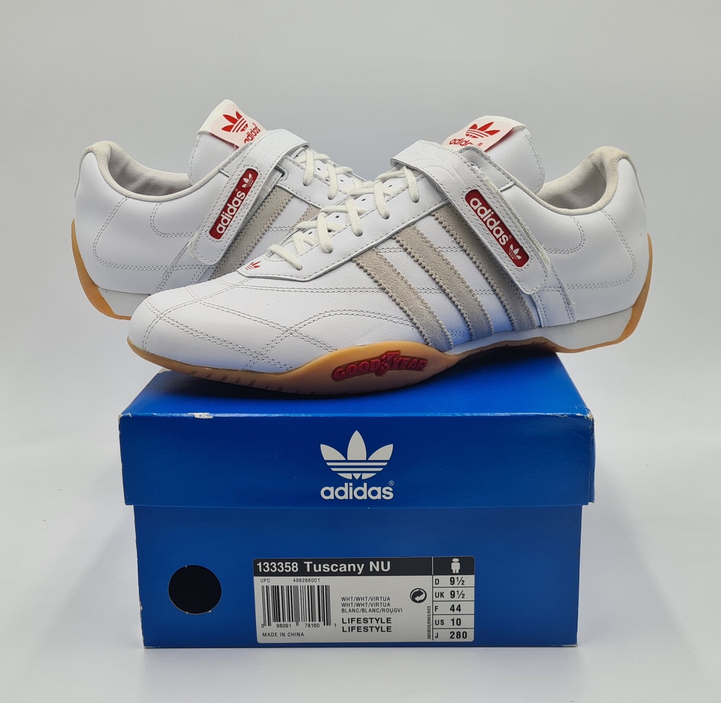 *NEW* 2004 Adidas Tuscany NU Good Year White UK 9.5 / EUR 44