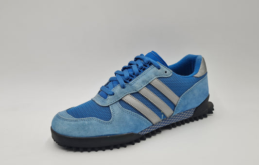 *WIE NEU* 2011 Adidas Marathon TR Retro Blau UK 10 / EUR 44 2/3