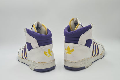 *Guter Zustand* Vintage 1988 Adidas Connector Hi Lakers UK 11 / EUR 46
