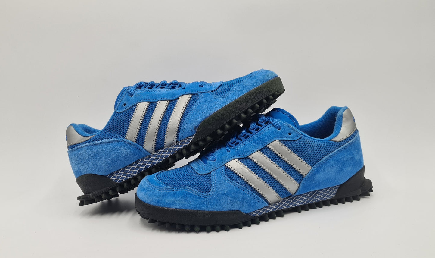 *LIKE NEW* 2011 Adidas Marathon TR Retro Blue UK 10 / EUR 44 2/3