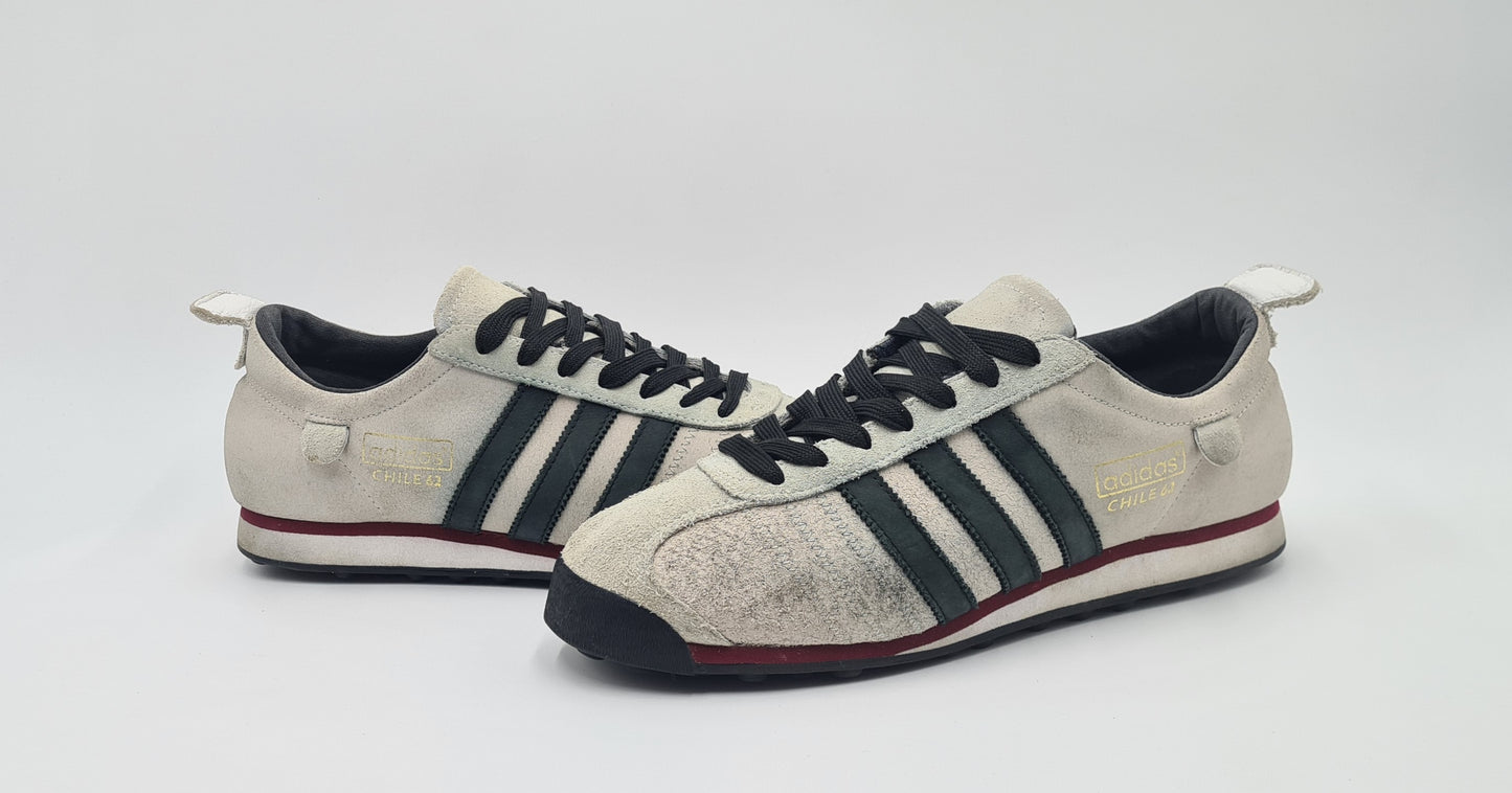 Vintage 2009 Adidas Chile 62 Retro Gray UK 8 / EUR 42