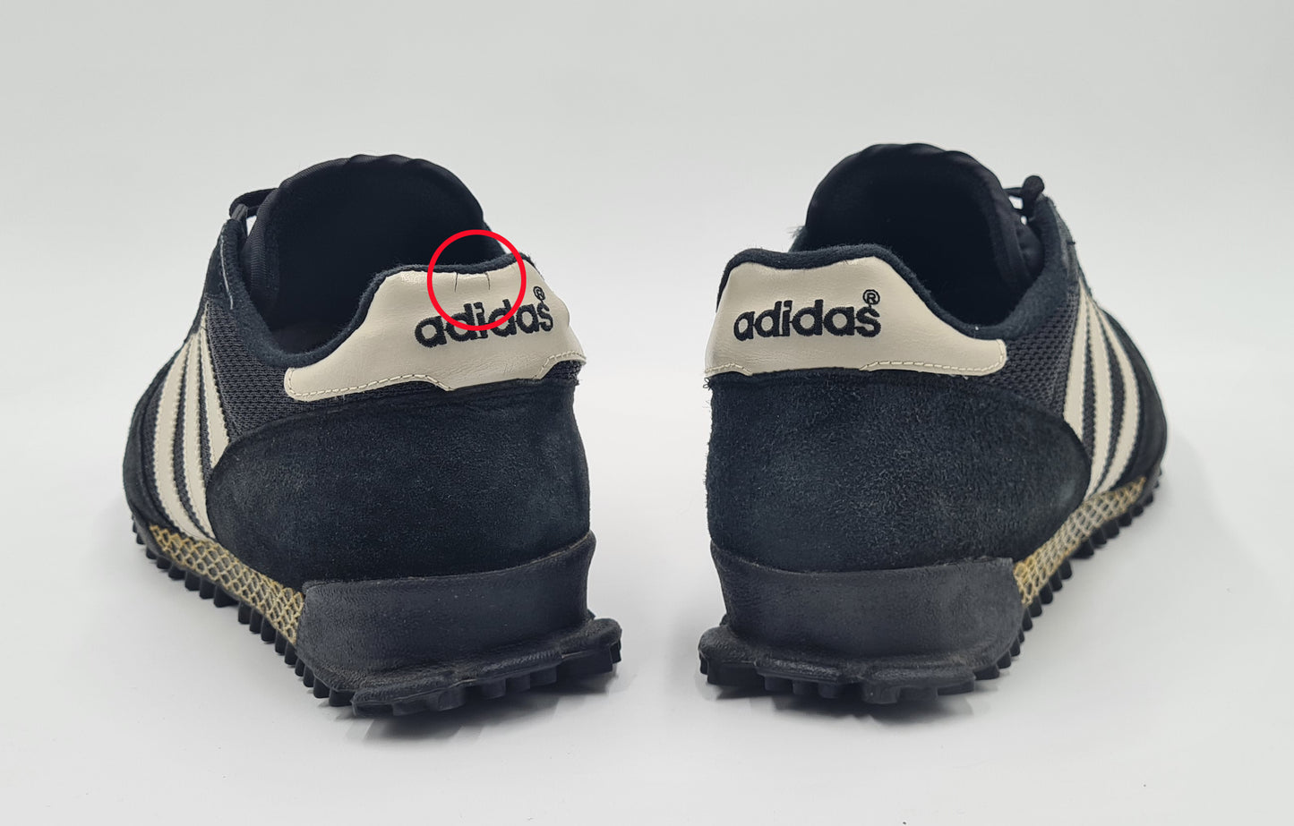 Vintage 1996 Adidas Marathon TR Black UK 9 / EUR 43 1/3