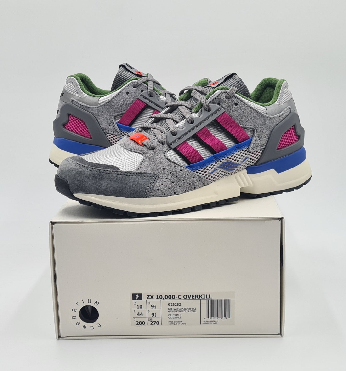 *NEW* 2018 Adidas ZX 10000 C Consortium 'Game Overkill' UK 9.5 / EUR 44