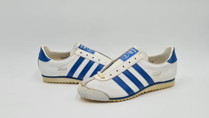 *NEW* Vintage 1980s Adidas Rom with blue stripes UK 5.5 / EUR 38 2/3