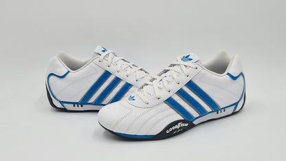 *LIKE NEW* 2014 Adidas Adi Racer Low M Good Year White Blue UK 7.5 / EUR 41 1/3