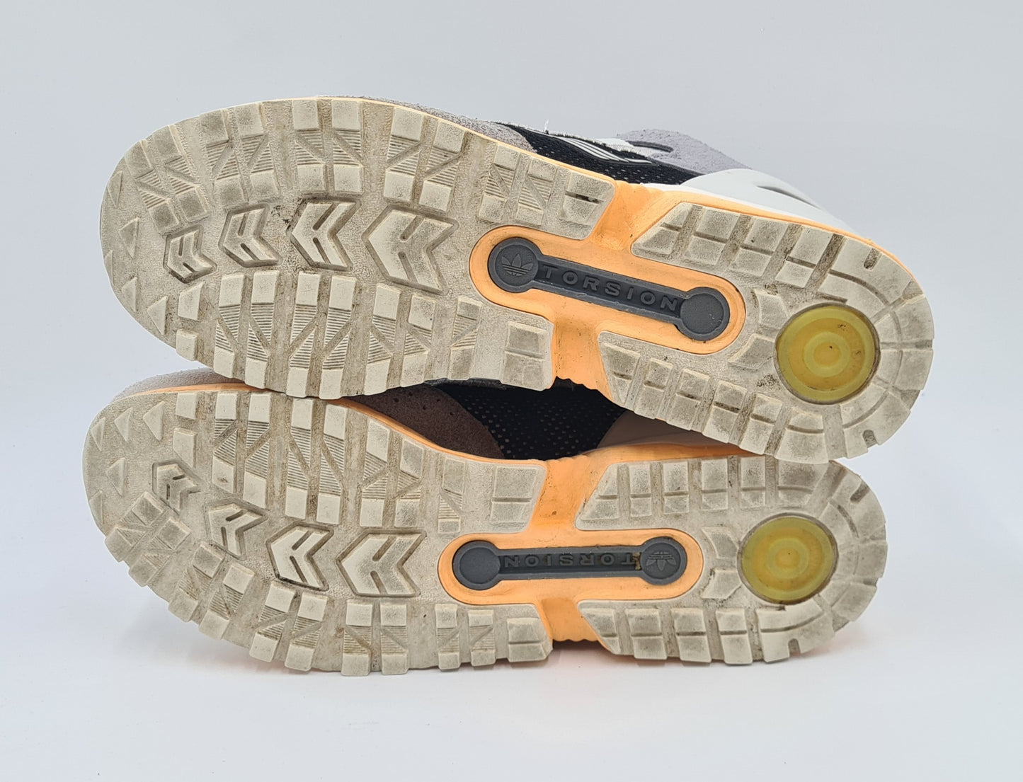 *GOOD CONDITION* 2021 Adidas ZX 10000 C Grey Acid Orange UK 9 / EUR 43 1/3