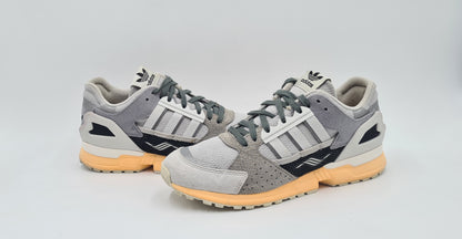 *GOOD CONDITION* 2021 Adidas ZX 10000 C Grey Acid Orange UK 9 / EUR 43 1/3