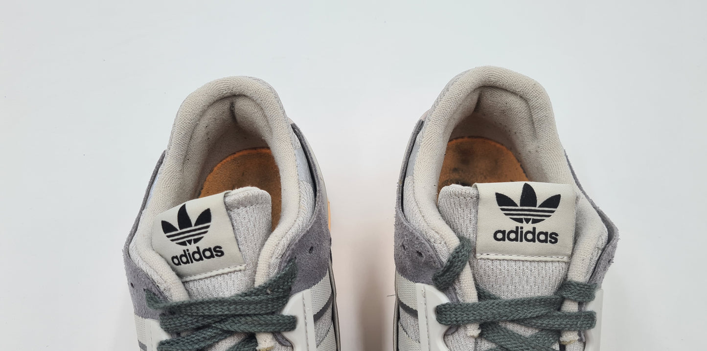 *GOOD CONDITION* 2021 Adidas ZX 10000 C Grey Acid Orange UK 9 / EUR 43 1/3