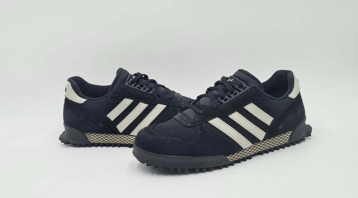 *VGC* 1997 Adidas Marathon TR Black UK 9 / EUR 43 1/3