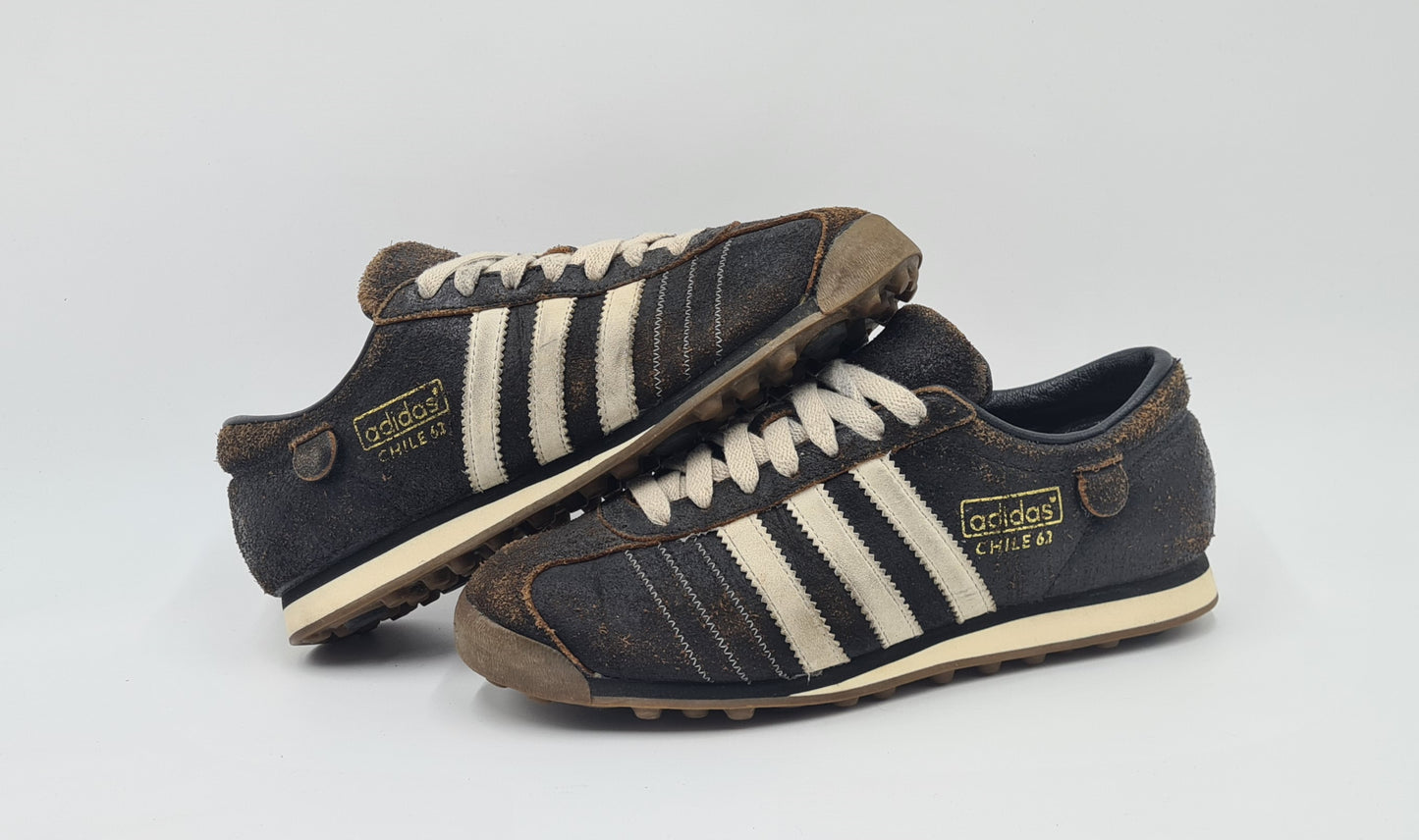 *GOOD CONDITION* Vintage 2009 Adidas Chile 62 Brown UK 7 / EUR 40 2/3