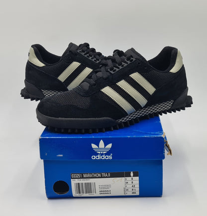 *NEW* 2007 Adidas Marathon TR Black UK 8.5 / EUR 42 2/3