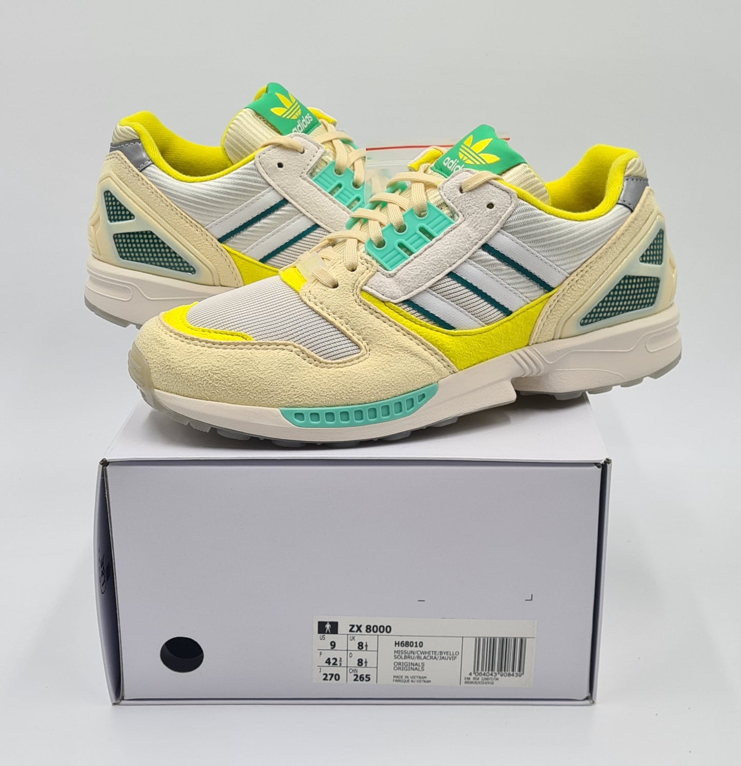 *NEW* 2020 Adidas ZX 8000 Frozen Lemonade UK 8.5 / EUR 42 2/3