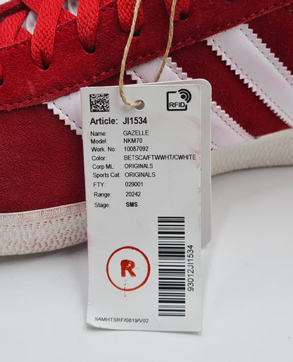 *NEW* 2023 Adidas Gazelle Sample Red UK 8.5 / EUR 42 2/3