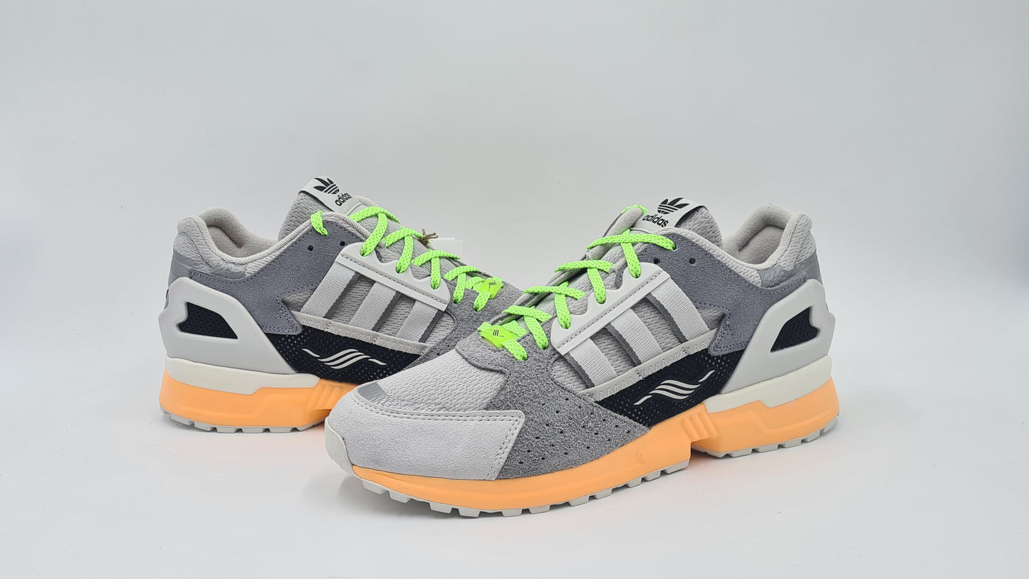 *NEW* 2021 Adidas ZX 10000 C Gray Acid Orange UK 10 / EUR 44 2/3 #2