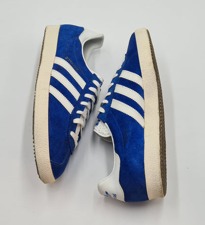 *VGC* Vintage 1970s Adidas Gazelle Blue 3 Straps UK 8.5 / EUR 42 2/3