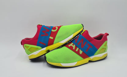 2015 Adidas ZX Flux Slip On 'Solar Green' UK 9.5 / EUR 44