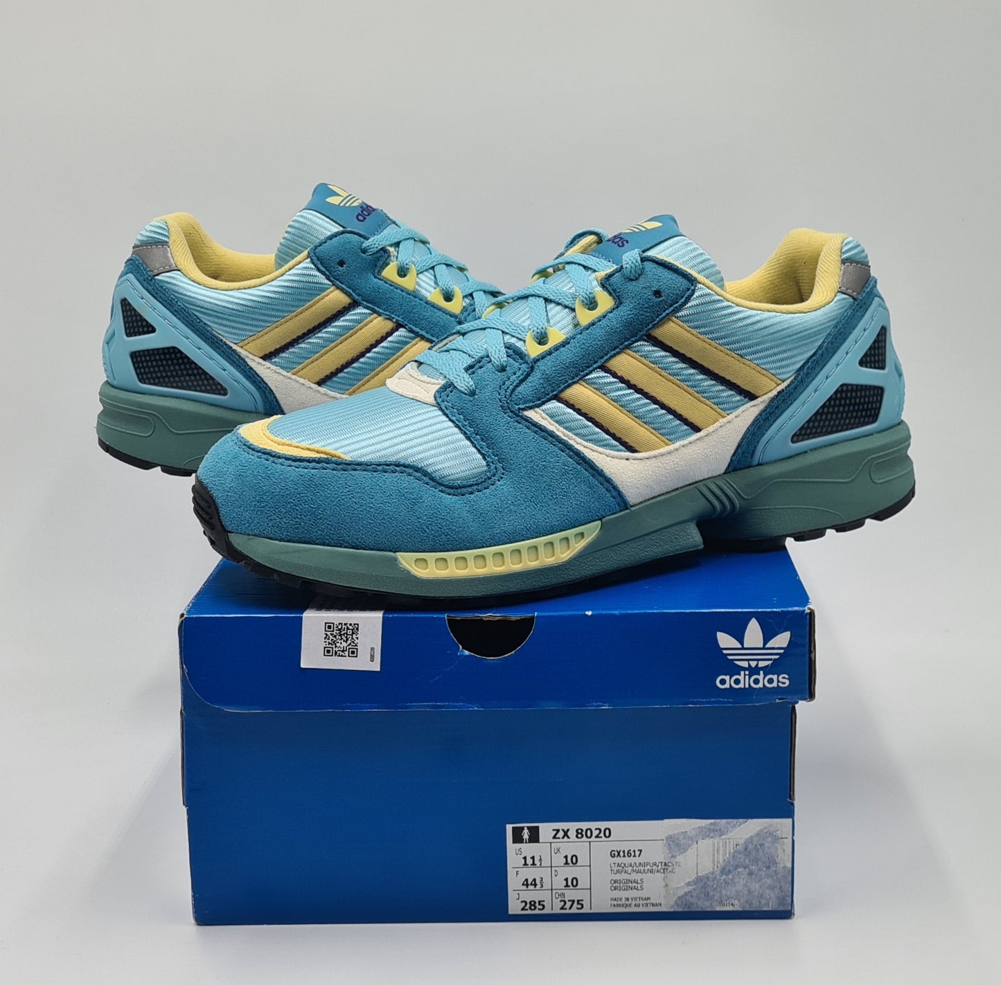 *NEW* 2022 Adidas ZX 8020 Light Aqua UK 10 / EUR 44 2/3
