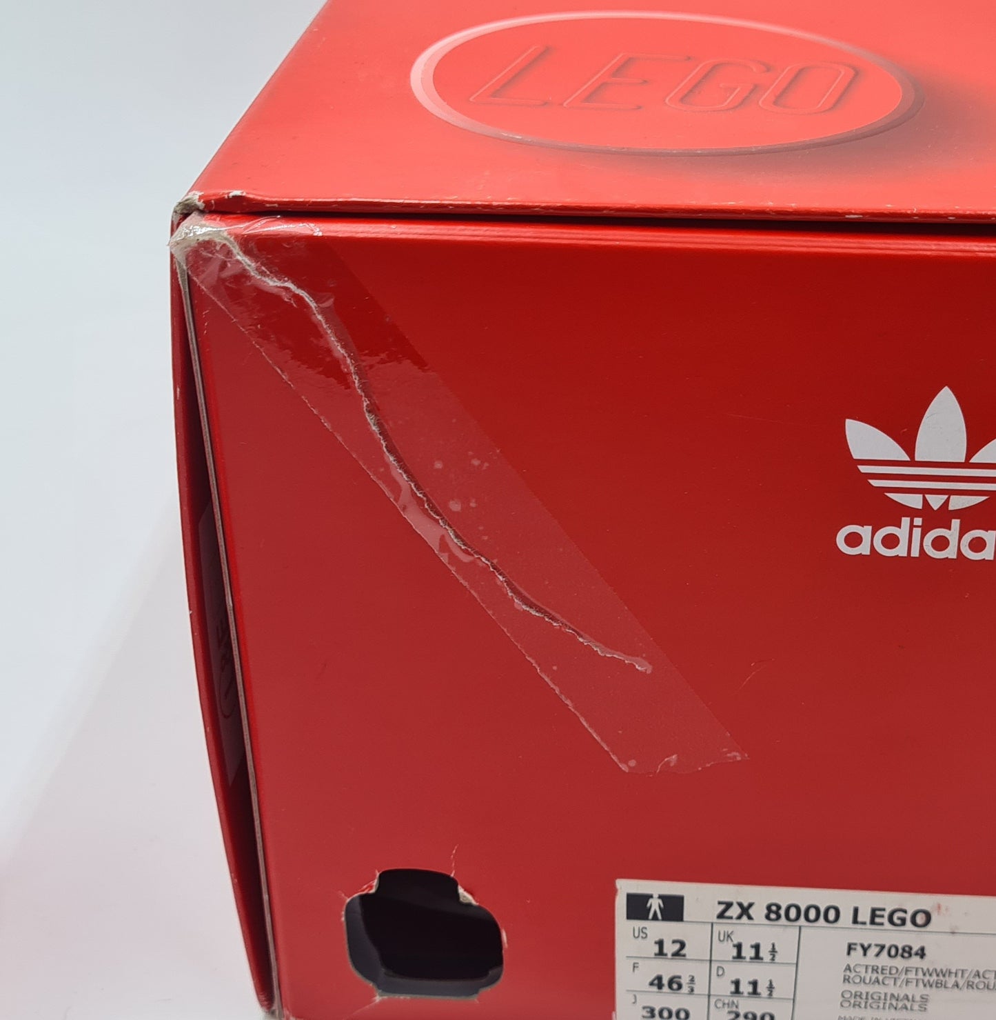 *NEW* 2021 Adidas ZX 8000 Lego Red UK 11.5 / EUR 46 2/3