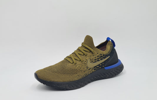 *Good condition* 2018 Nike Epic React Flyknit Olive UK 8 / EUR 42.5