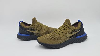 *Good condition* 2018 Nike Epic React Flyknit Olive UK 8 / EUR 42.5