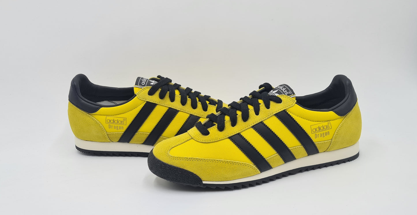 *NEW* 2011 Adidas Dragon Vintage Retro Sample Yellow UK 8.5 / EUR 42 2/3