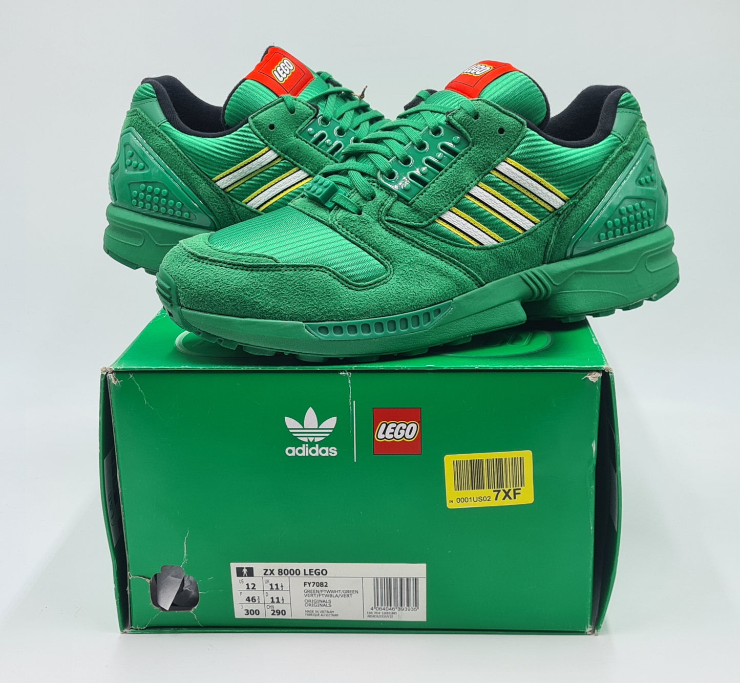 *NEW* 2021 Adidas ZX 8000 Lego Green UK 11.5 / EUR 46 2/3