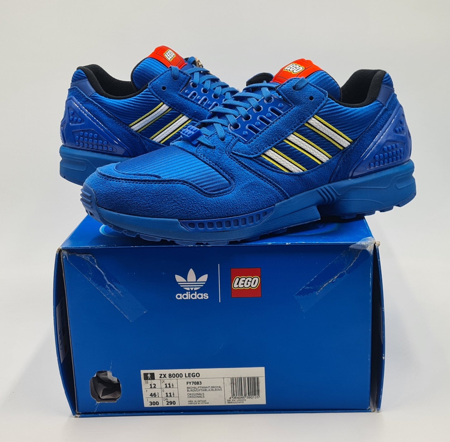 *NEW* 2021 Adidas ZX 8000 Lego Blue UK 11.5 / EUR 46 2/3