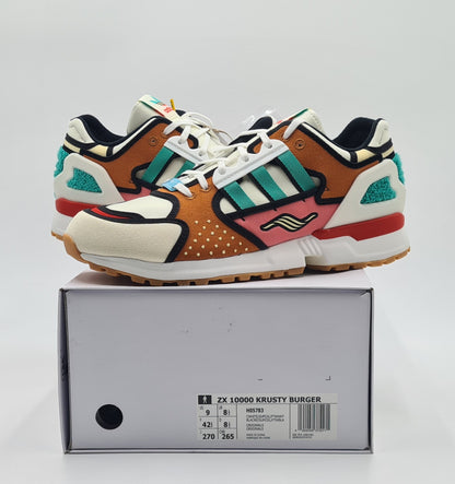 *NEW* 2020 Adidas X The Simpsons ZX 10000 'Krusty Burger' Size UK 8.5 / EUR 42 2/3