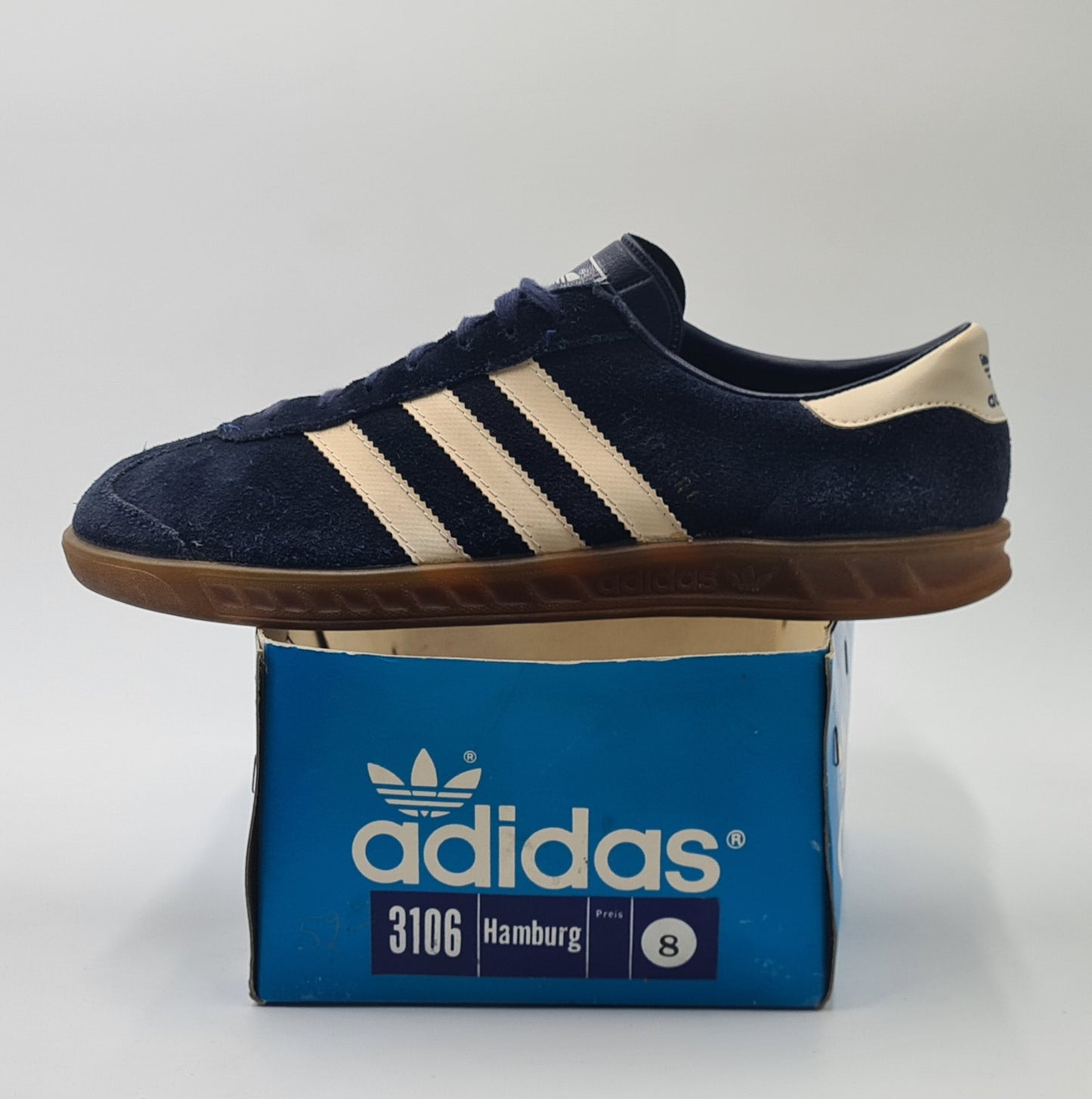 *Good condition* Vintage 1980s Adidas Hamburg Yugoslavia UK 9/ EUR 43 1/3