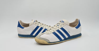 Vintage 1980er Adidas Rom mit blauen Streifen West Germany UK 9 / EUR 43 1/3