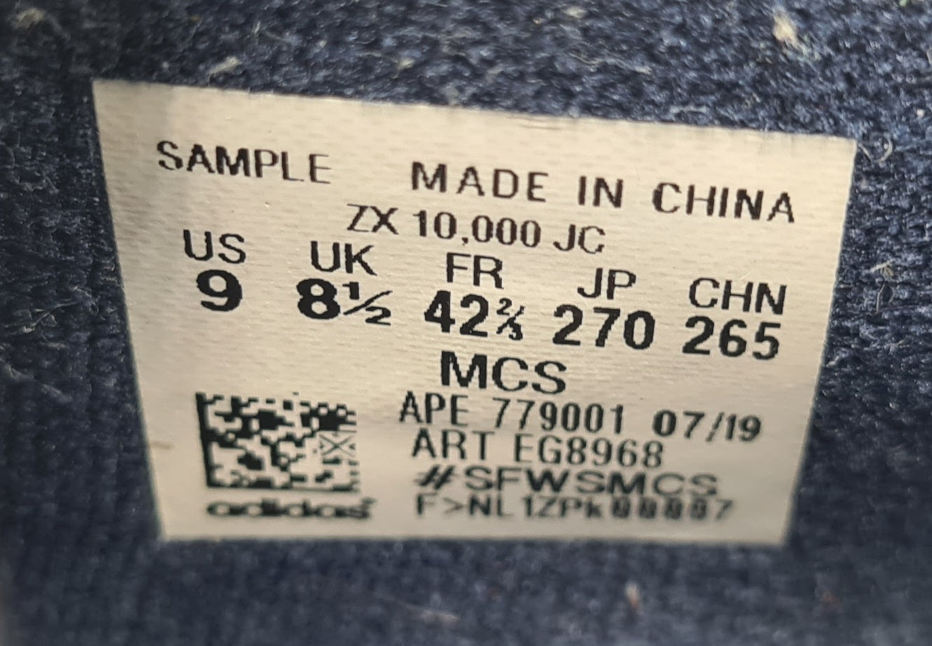2019 Adidas ZX 10000 JC Jacques Chassaing Sample | EG8968 | UK 8,5 / EUR 42 2/3