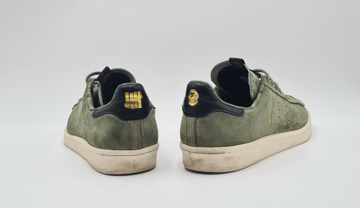 *Guter Zustand* 2012 Adidas Campus 80s Undefeated X Bape Grün Gr. UK 9 / EUR 43 1/3
