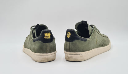 *Guter Zustand* 2012 Adidas Campus 80s Undefeated X Bape Grün Gr. UK 9 / EUR 43 1/3