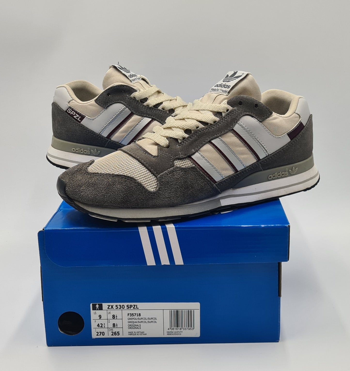 *Ordentlicher Zustand* 2018 Adidas ZX 530 Spzl Gr. UK 8,5 / EUR 42 2/3