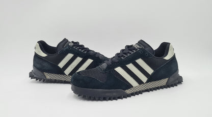 *Guter Zustand* 2002 Adidas Marathon TR Schwarz UK 8,5 / EUR 42 2/3