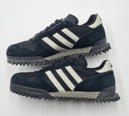 *Guter Zustand* 2002 Adidas Marathon TR Schwarz UK 8,5 / EUR 42 2/3
