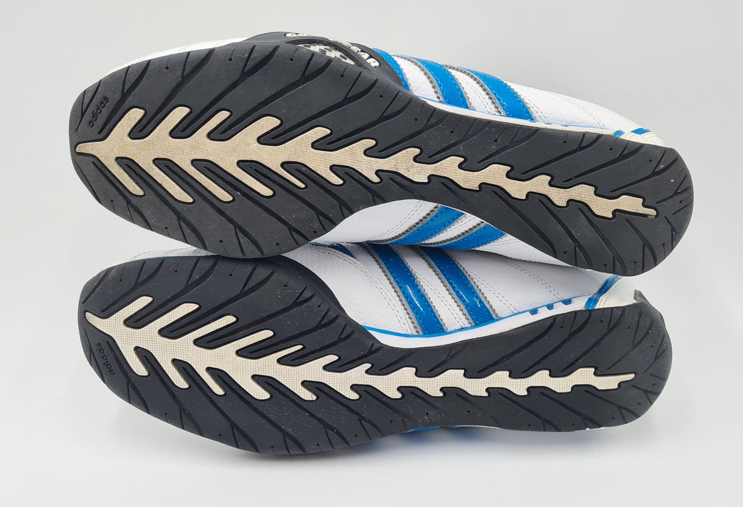 *LIKE NEW* 2014 Adidas Adi Racer Low Goodyear White Blue UK 9.5 / EUR 44