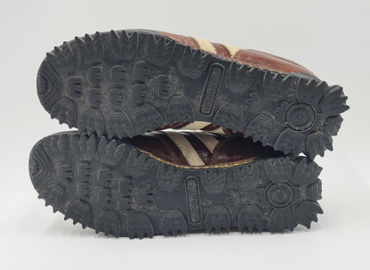 *VGC* 2002 Adidas Marathon TR Leather Brown UK 7.5 / EUR 41 1/3
